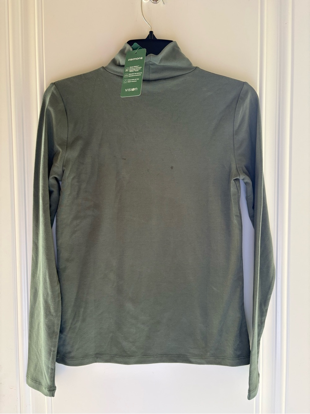 Contemporaine Sage Green Women’s Turtleneck Sweater - Size Medium
